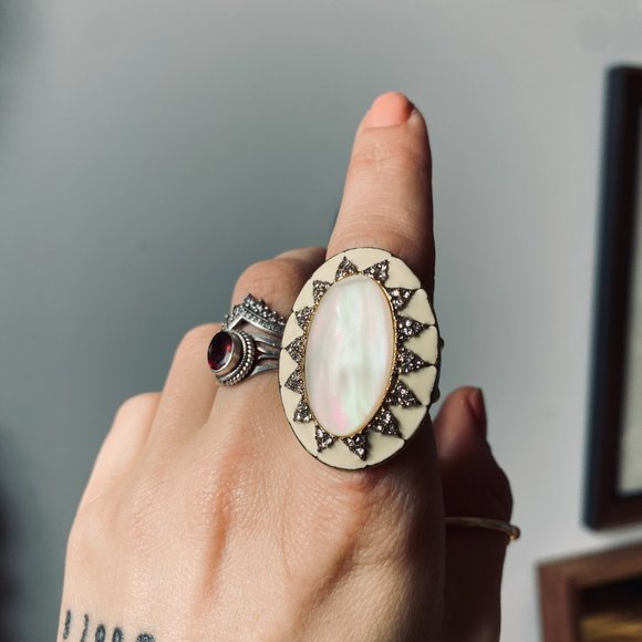 Vintage Opale ring - Picture 2 of 5